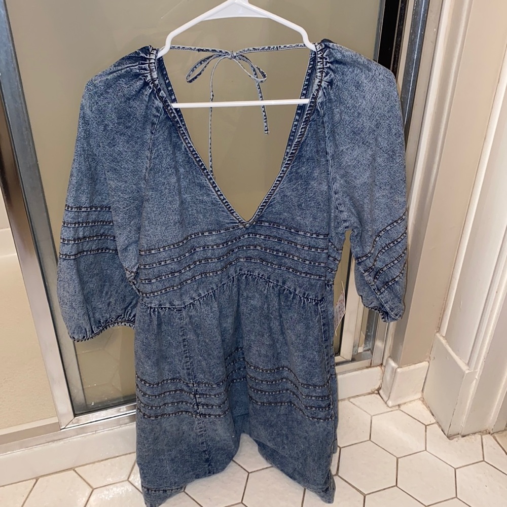 Free People Sweet Surrender Denim Dress